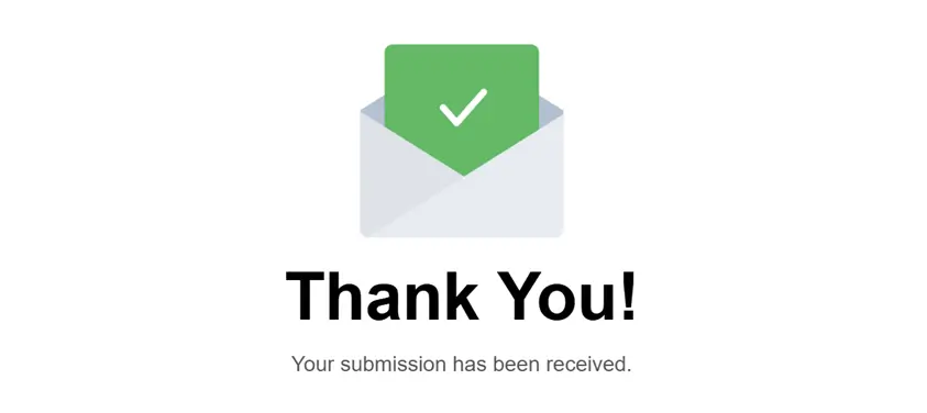 Thank-you Page Example