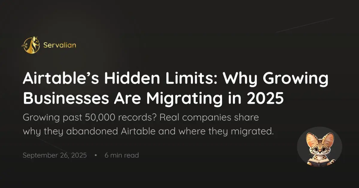 Thumbnail for blog article: When Your Growing Business Hits Airtable's 50,000 Record Wall